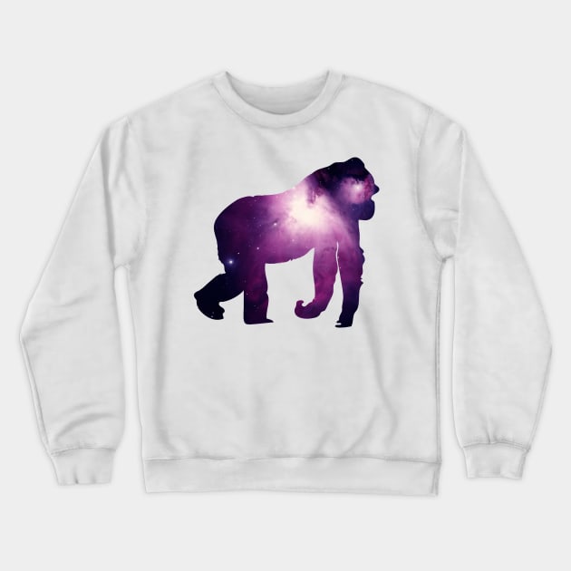 Purple Gorilla Crewneck Sweatshirt by giantplayful